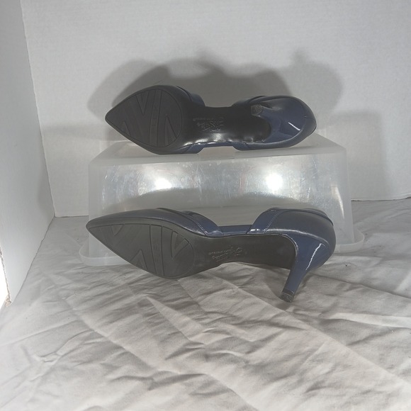LifeStride Soft System Womens Navy DOrsay Pumps Heels Shoes Size 6.5 Wide - Picture 8 of 10
